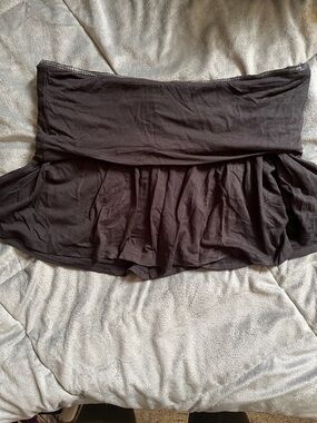 No Boundaries Black Foldover Waist Swim Cover